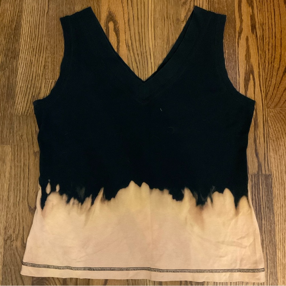 Black dip dyed Tank